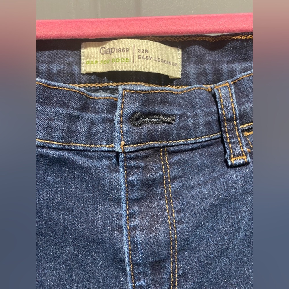 Gap 1969 JEANS (GAP FOR GOOD) 32R EASY LEGGINGS (stretchy) - Picture 5 of 8